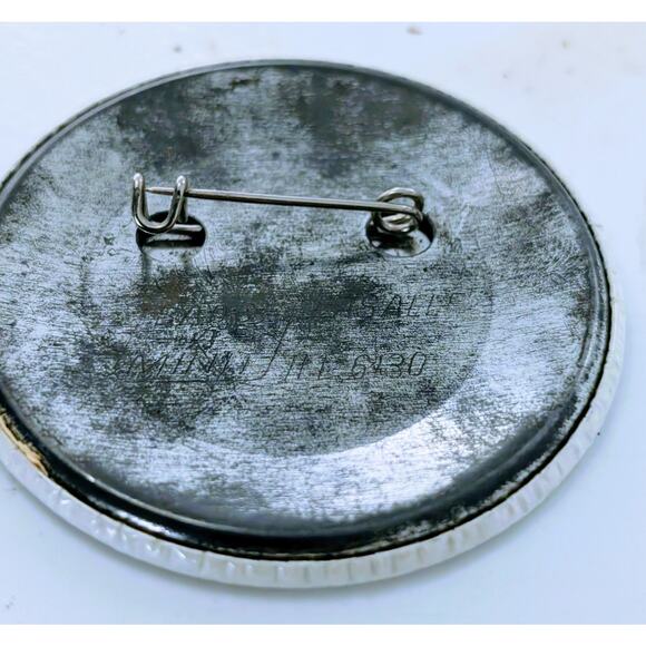 Rare White Vintage 1980s Ghostbusters Movie Badge A Minit Pinback Button - Picture 3 of 6